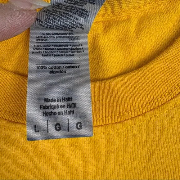 Vintage Feminist Mustard Yellow Graphic T-Shirt Women’s Large - Picture 6 of 7